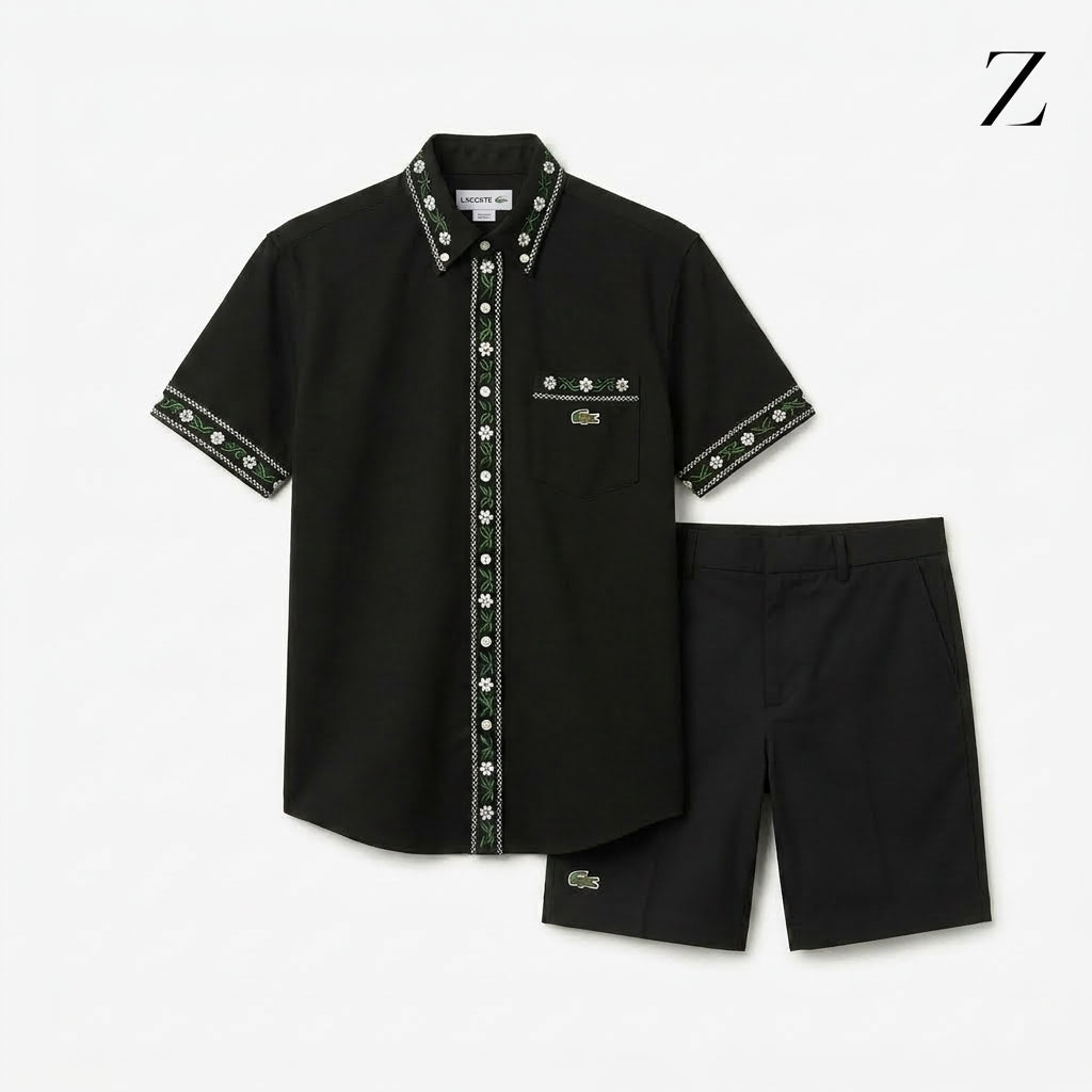 shirt and shorts lacoste