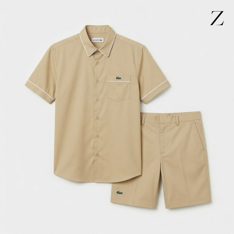 shirt and shorts lacoste