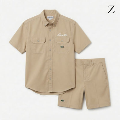 shirt and shorts lacoste